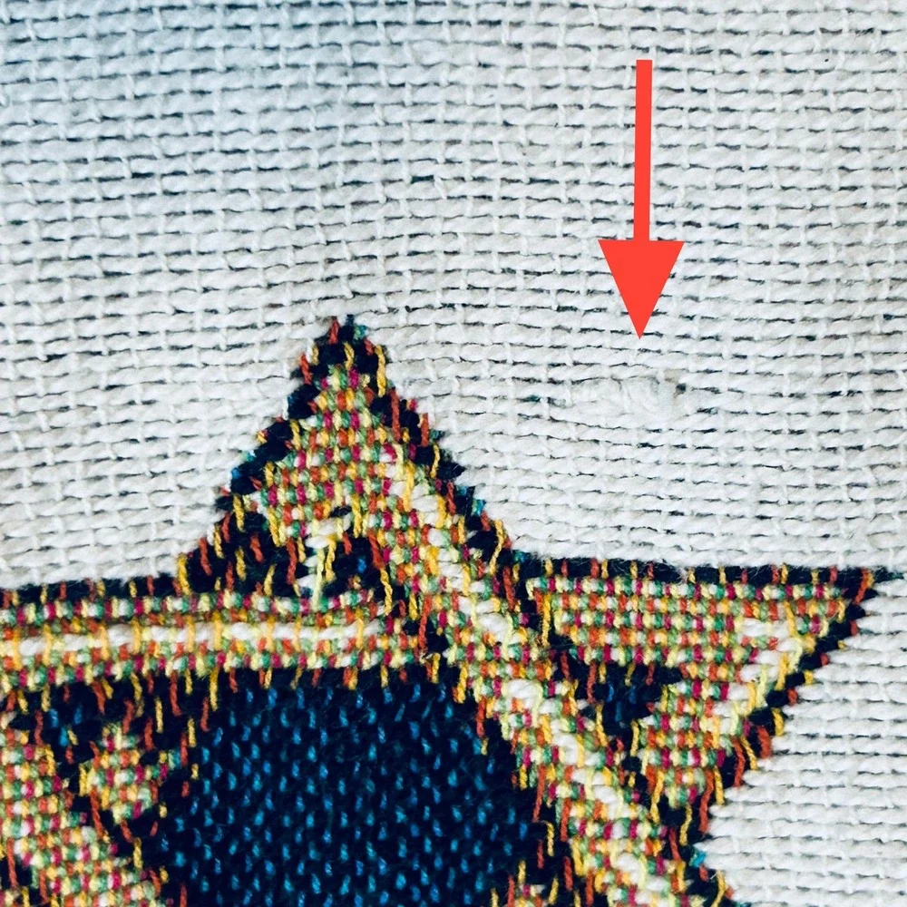 Goodwin Weavers Hanukkah Menorah Judaica Throw Blanket Woven Tapestry USA Made